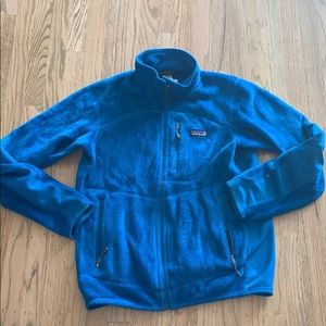 Men’s Cookie Monster blue Patagonia fleece. Small